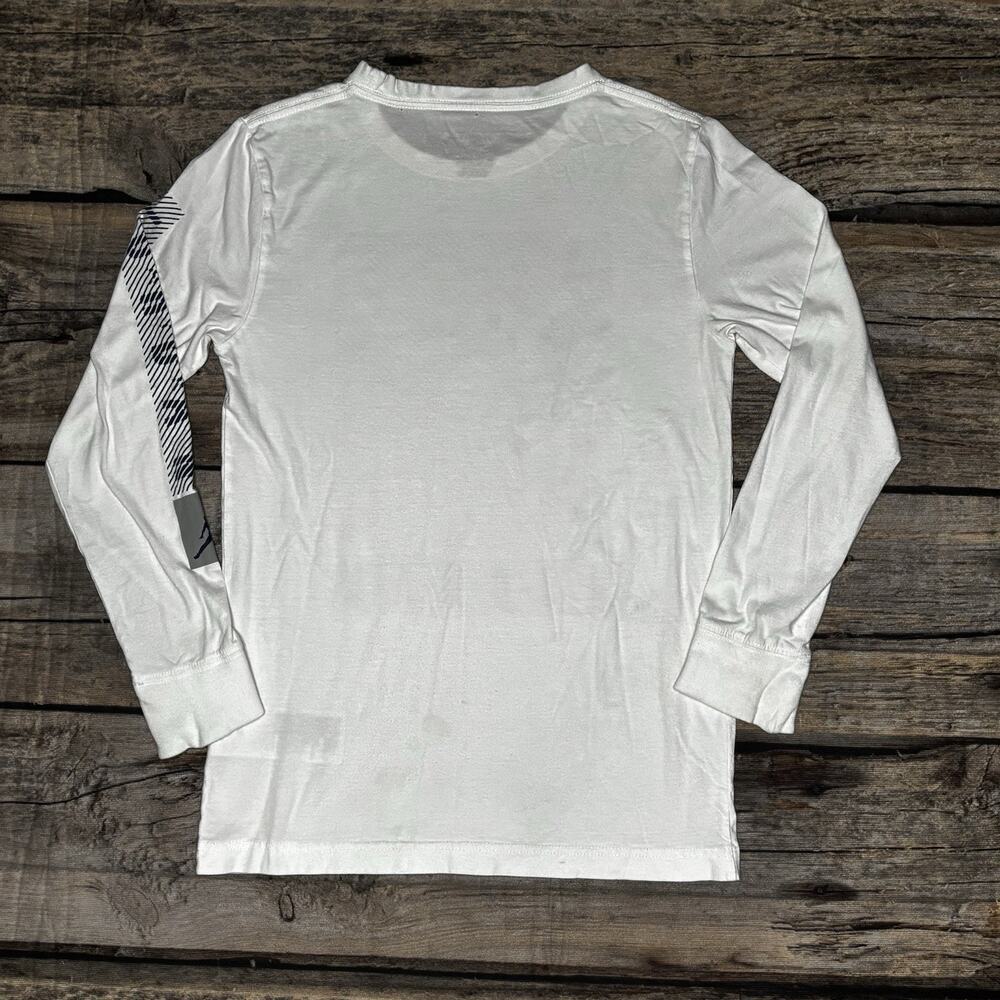 Jordan Air Boys Long Sleeve Tee Shirt White Youth Size Large (12-13yrs) - Picture 6 of 6